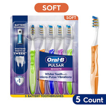 Oral-B Pulsar 3D White Battery Powered Toothbrush, Soft, 5 ct.