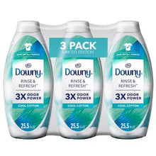 Downy Rinse & Refresh Laundry Odor Remover and Fabric Softener, Cool Cotton, (3 Pk., 76.5 Fl. Oz.) - Brands For Less USA