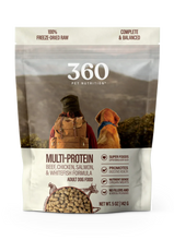 360 Pet Nutrition Multi Protein Flavor Freeze Dried Dog Food