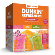 Dunkin' Refreshers Drink Mix Variety Pack, Singles To Go, 80mg Caffeine, 50 ct.
