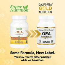 California Gold Nutrition, OEA Oleoylethanolamide, 125 mg, 120 Veggie Capsules