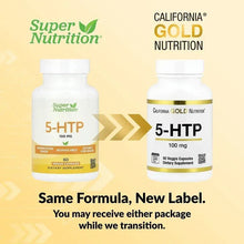 California Gold Nutrition, 5-HTP, 100 mg, 60 Veggie Capsules