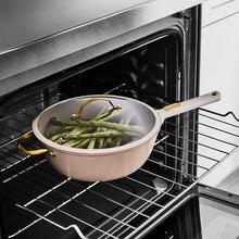 Thyme & Table 5-Quart Non-Stick Aluminum Sauté Pan - Taupe & Gold, Granite Collection