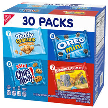 OREO, CHIPS AHOY!, Teddy Grahams Honey & Barnum'S Animal Crackers Variety Pack, 30 Snack Packs - Brands For Less USA