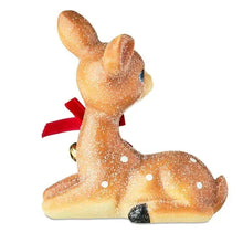 Sitting Deer with Bell Christmas Tabletop Decoration, Brown, 4.33", by Holiday Time