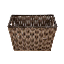 Better Homes & Gardens Large Poly Rattan Decorative Storage Basket with Handles, 14 in x 11 in x 8.5 in - USA MEGA SHOP
