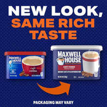 Maxwell House Instant Cafe-Style Beverage Mix, Easy to Prepare, 1 Canister, for Quick Morning Coffee or Afternoon Treat, Cafe Vienna, Kosher Dairy, 9 oz (Pack of 8)