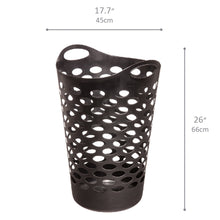 Mainstays Flex Carrying Handles Laundry Hamper, Black, Adult