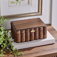 Better Homes & Gardens Scalloped Wooden Jewelry Box with Lid, Decorative Trinket Storage Organizer, Natural Wood