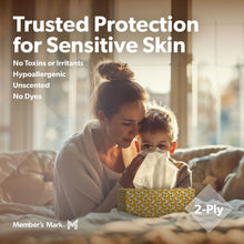 Member’s Mark Soft & Strong 2-Ply Premium Facial Tissues 12 Flat Boxes, 160 tissues/box