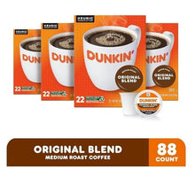 Dunkin' Original Blend Coffee, Medium Roast, K-Cup Pods, 22 Count Boxes, Pk of 4