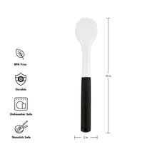 KitchenAid Round Sink Angled Brush with Black Soft Touch Handle