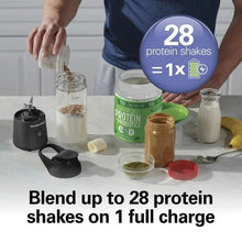 Hamilton Beach Blend Now Portable Personal Blender for Smoothies with Travel Lid, 16 oz, Black