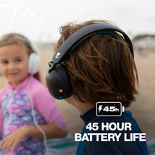 Skullcandy Grom Wireless XT Bluetooth Headphones, Designed for Kids, 3.5mm AUX Cable Included for Wired Connection, Black