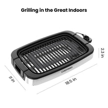 Chefman 6 Serving Electric Indoor Grill, w/ Temperature Control, Smokeless, Stainless Steel