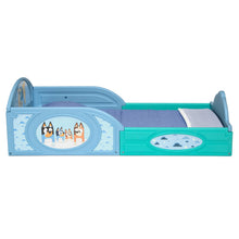 Bluey Sleep and Play Toddler Bed with Built-In Guardrails by Delta Children