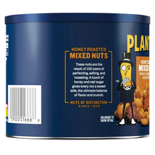 PLANTERS Honey Roasted Mixed Nuts, Party Snacks, Plant Based Protein, 10 oz Steel Can