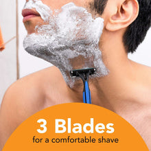 (3 pack) BIC Comfort 3 Disposable Men's Razor, 3 Blade Razor for a Comfortable Shave, 8-Count