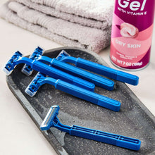 (3 pack) Equate 2-Blade Disposable Razors, Blue, 12 Count