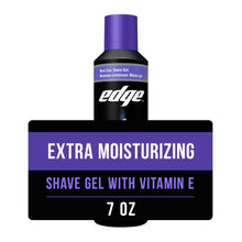 (3 pack) Edge Extra Moisturizing Shave Gel with Vitamin E, Hydrating Shaving Gel for Smooth Razor Glide and Skin Comfort, 7 oz