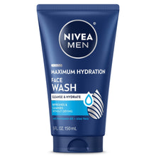 (3 pack) NIVEA MEN Maximum Hydration Face Wash with Aloe Vera, 5 fl oz