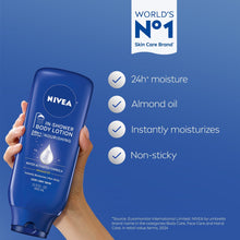 (3 pack) NIVEA Nourishing In Shower Lotion for Very Dry Skin, 24-Hour Body Moisturizer, 13.5 fl oz