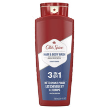 (3 pack) Old Spice High Endurance Men's 3-in-1 Shampoo Conditioner & Body Wash, 24 fl oz