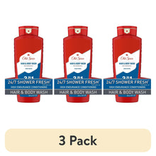 (3 pack) Old Spice High Endurance Men's 3-in-1 Shampoo Conditioner & Body Wash, 24 fl oz