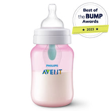 (3 pack) Philips Avent Anti-colic Bottle with AirFree Vent, 9oz, 3pk, Pink, SCY703/13