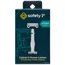 (3 pack) Safety 1st Cabinet & Drawer Latch (14pk), White, Toddler
