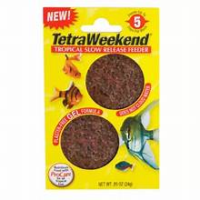 (3 pack) Tetra Weekend Tropical Feeding Block 0.85 Ounce, Feeds Fish up to 5 Days