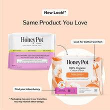 (3 pack) The Honey Pot Company, Non-Herbal Regular Pads with Wings, Organic Cotton Cover, 20 ct.