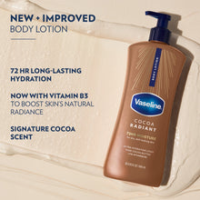 (3 pack) Vaseline Cocoa Radiant Body Lotion Cocoa for Dry Skin Cocoa Radiant Lotion Made with Ultra-Hydrating Lipids and Pure Cocoa Butter for a Long-Lasting, Radiant Glow, 20.3 Fl oz
