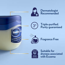 (3 pack) Vaseline Petroleum Jelly Skin Care For Dry Skin and Eczema Relief Original 100% Pure Petroleum Jelly, 13 oz