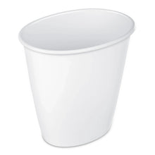 (4 pack) Sterilite Small Bathroom Trash Can, 1.5 Gallon Plastic Garbage Bucket Bin with No Lid, White