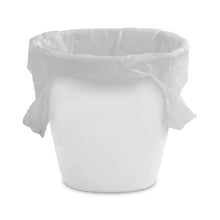 (4 pack) Sterilite Small Bathroom Trash Can, 1.5 Gallon Plastic Garbage Bucket Bin with No Lid, White