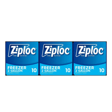 Ziploc Seal Top Freezer Bag, 2-Gallon, 10-count, 3-pack