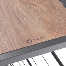 TRINITY 4-tier Shoe Rack with Console Top, Dark Gray