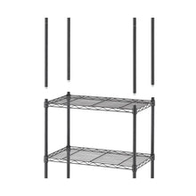 TRINITY 3-tier Modular Wire Shelving Rack 23" x 13" x 30", 2-pack