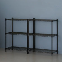 TRINITY 3-tier Modular Wire Shelving Rack 23" x 13" x 30", 2-pack - USA MEGA SHOP