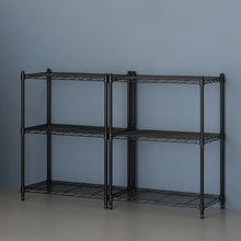 TRINITY 3-tier Modular Wire Shelving Rack 23" x 13" x 30", 2-pack