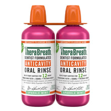 TheraBreath Anticavity Oral Rinse, Sparkle Mint, 33.8 fl oz, 2-pack