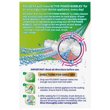 Polident Rapid Clean Dental Appliance Cleanser Tablets, 102 count, 2-pack