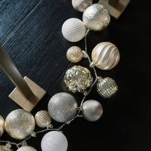 6' Pre-Lit Ornament Garland with LED Lights