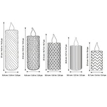LED Glass Candles, Set of 5