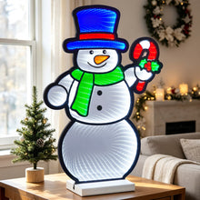 23.2" Holiday Infinity Mirror Snowman