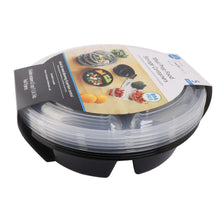 Mainstays 3-Compartment 1L Round Meal Prep Food Storage Container, 5 Pack