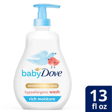 Baby Dove Rich Moisture Hypoallergnic Wash Newborn Sensitive Skin, 13 oz