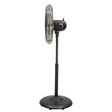 Better Homes & Gardens New 3 Speed 16 inch Vintage Metal Stand Fan in Black