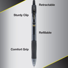 Pilot G2 Retractable Gel Ink Pens, Fine Point, 0.7mm. Black Ink, 5 Pack